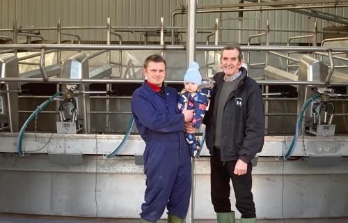 Graham, Archie and John Jamieson of Upper Locharwoods